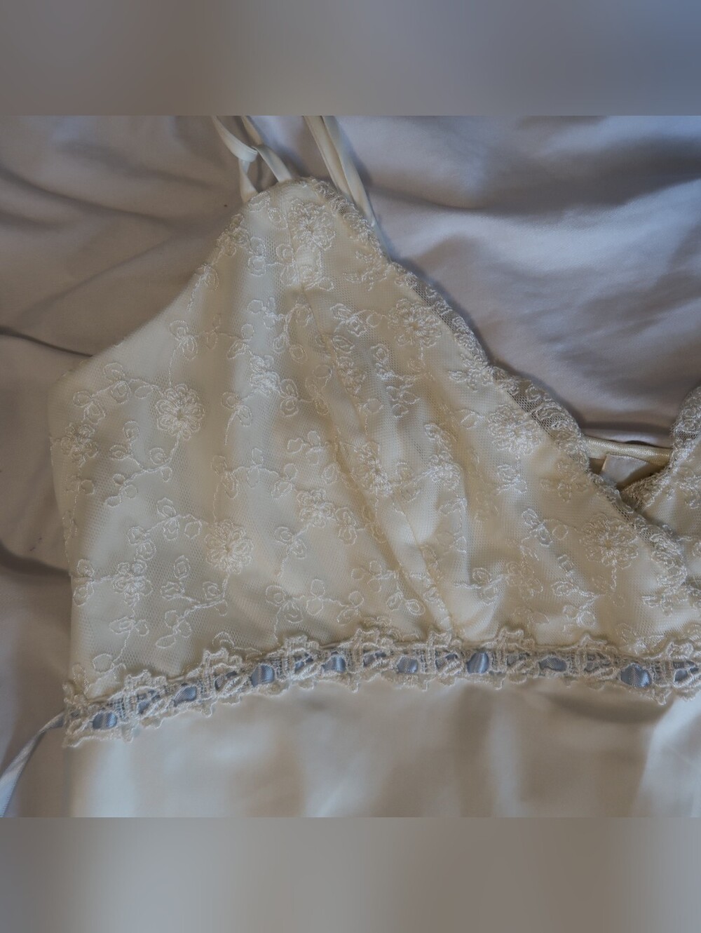 FLORA LACE SLIP DRESS - Picture 3 of 7
